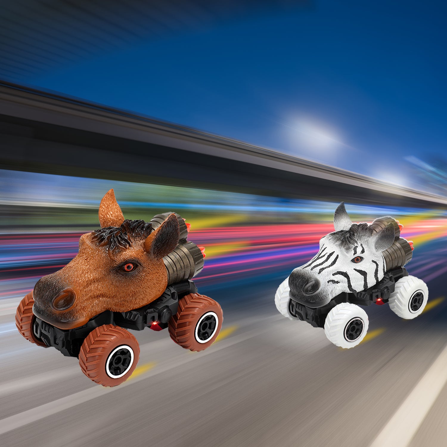 LITTLE STORY - Kids Toy 2 Channel Horse Car wt Remote Control - Red