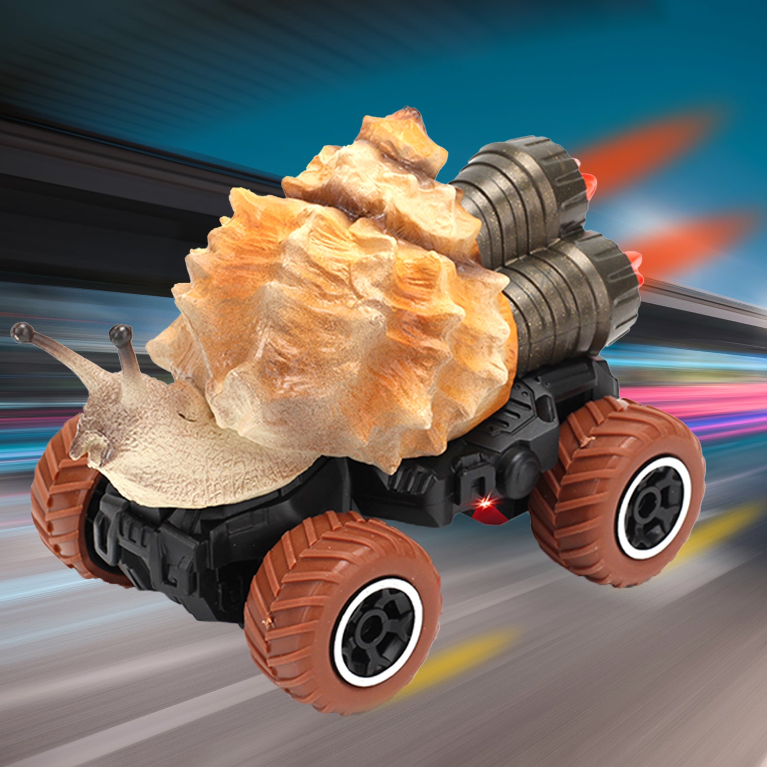 LITTLE STORY - Kids Toy 2 Channel Snail Car wt Remote Control - Brown