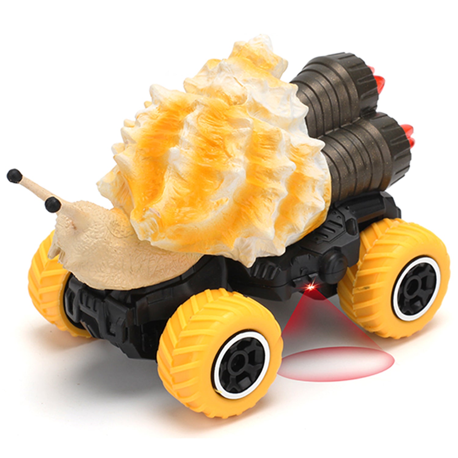 LITTLE STORY - Kids Toy 4 Channel Snail Car wt Remote Control - Yellow