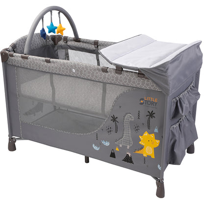 LITTLE STORY Foldable Cot and Playard