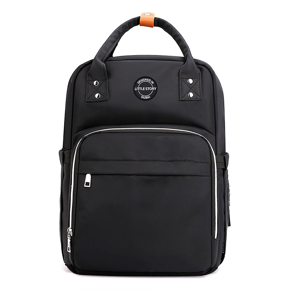 LITTLE STORY Velisa Diaper Bag - Black
