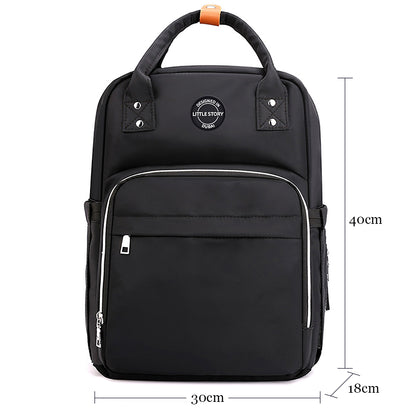 LITTLE STORY Velisa Diaper Bag - Black