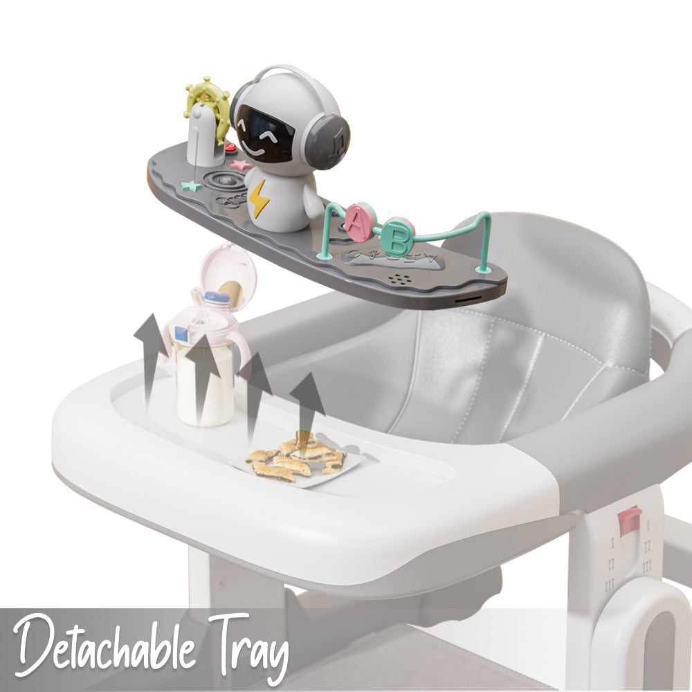 LITTLE STORY Adjustable Baby Walker - Foldable, Lightweight Design with Interactive Toys - Safe Walking Aid for Infants Aged 6-18 Months - EN1273 Certified