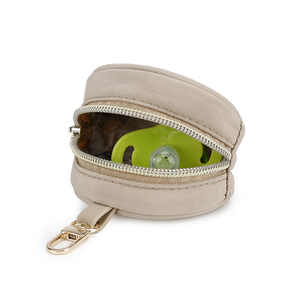 LITTLE STORY Nova Tote with Pacifier Pod - Beige