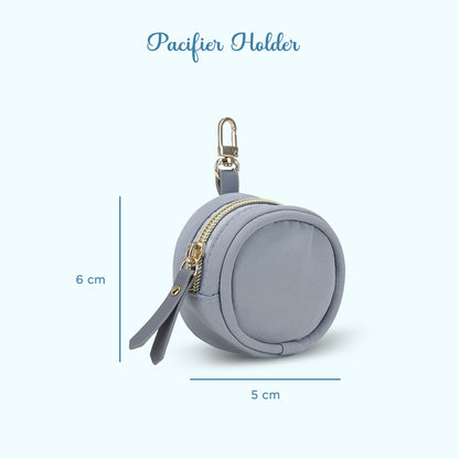 LITTLE STORY Nova Tote with Pacifier Pod - Grey