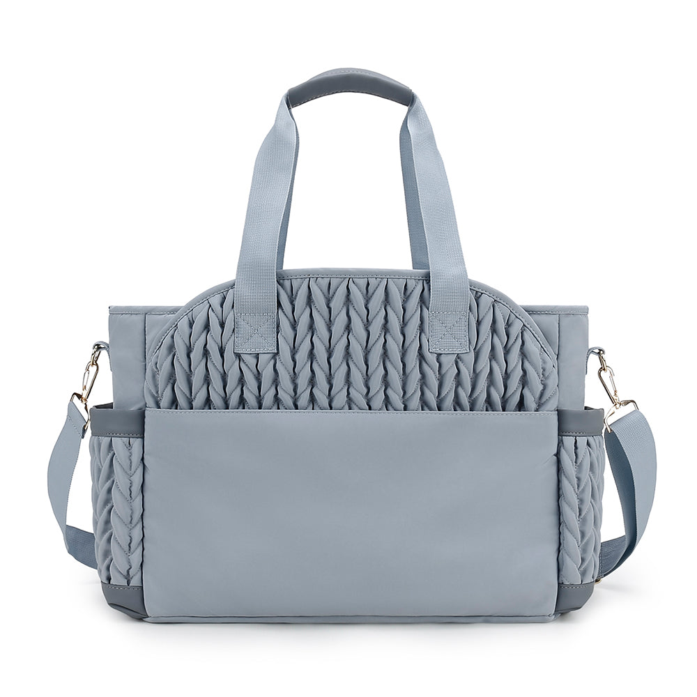 LITTLE STORY Nova Tote with Pacifier Pod - Grey