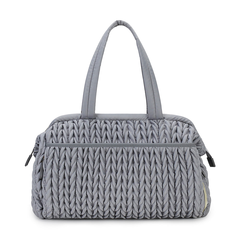LITTLE STORY Elva Diaper Bag with Stroller Straps - Grey