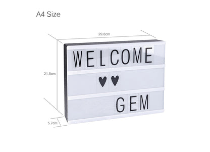 EAZY KIDS - Letter Light Box - A4