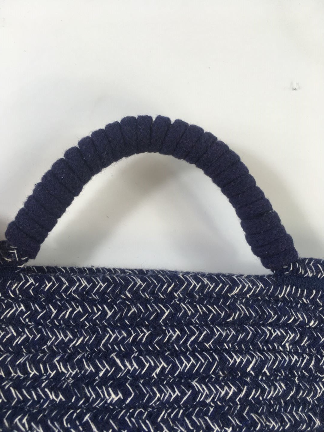 LITTLE STORY - Cotton Rope Diaper Caddy XL - Blue