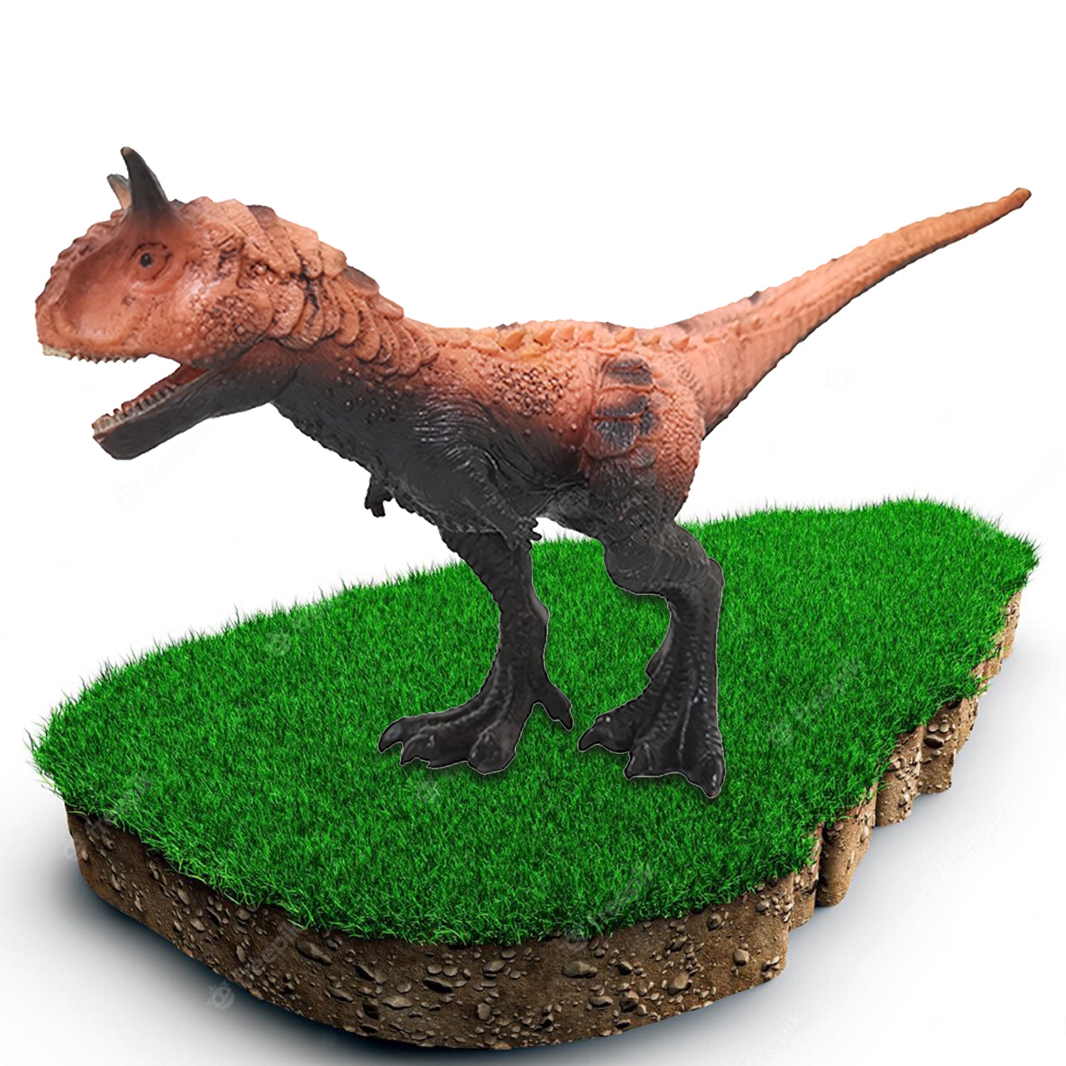 LITTLE STORY - Kids Toy Dinosaur with Caching Cage - Green