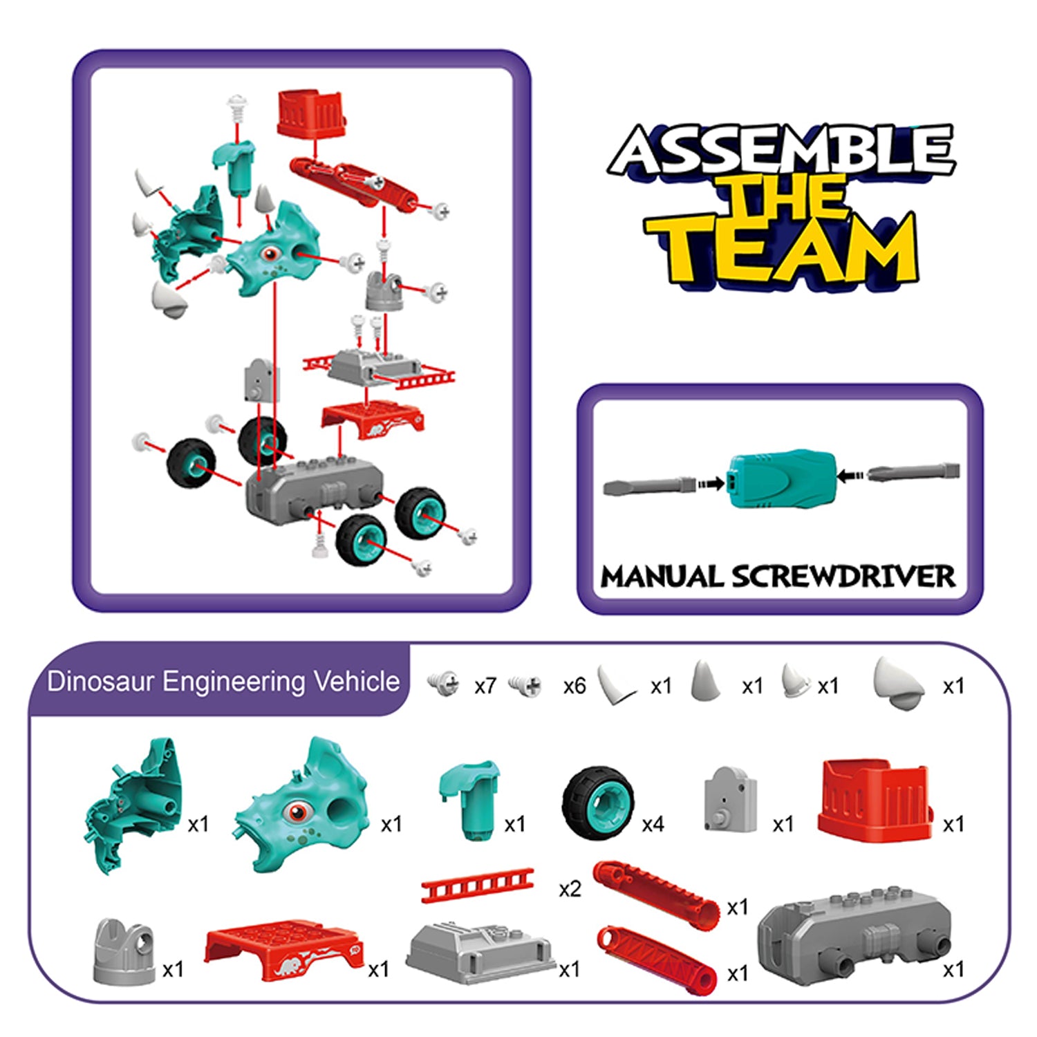 LITTLE STORY - Kids Toy Mini Dinosaur Truck - Green