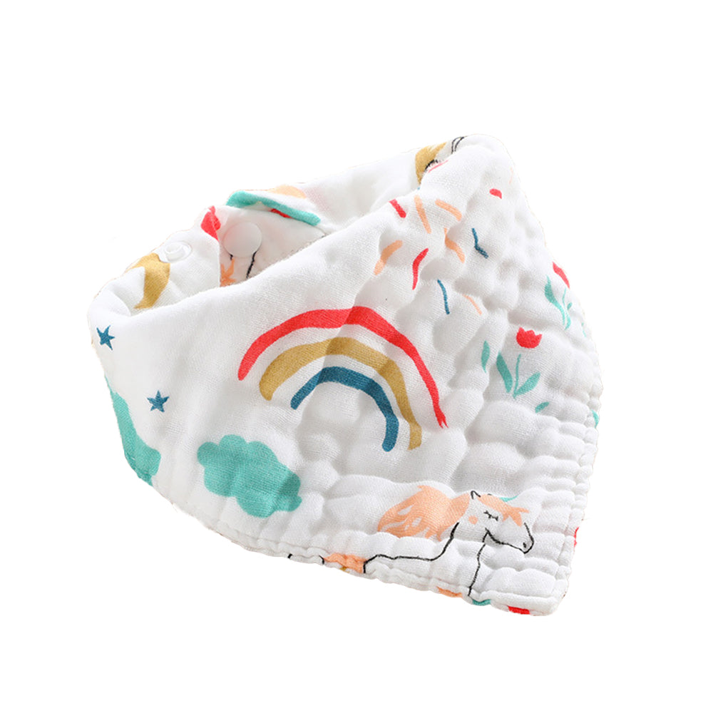 LITTLE STORY - Muslin Bandana Bibs - Set of 2 - Unicorn