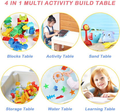 LITTLE STORY 4in1 Activity and Block Table w/t 50 Blocks - L