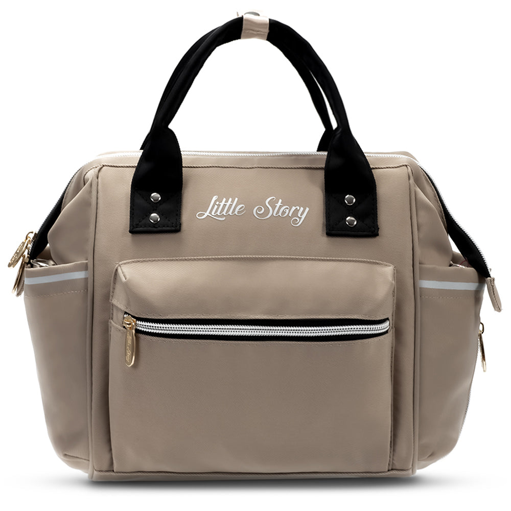 LITTLE STORY Ace Diaper Bag - Beige