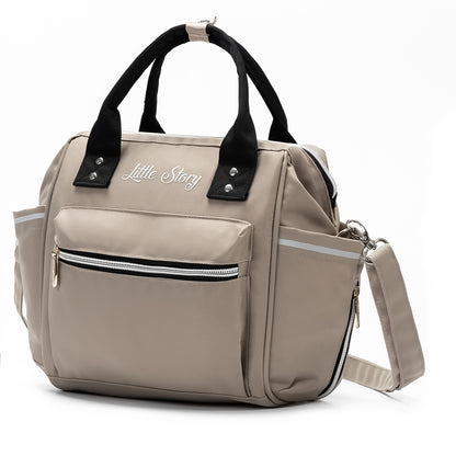 LITTLE STORY Ace Diaper Bag - Beige