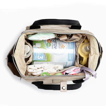 LITTLE STORY Ace Diaper Bag - Beige