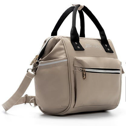 LITTLE STORY Ace Diaper Bag - Beige