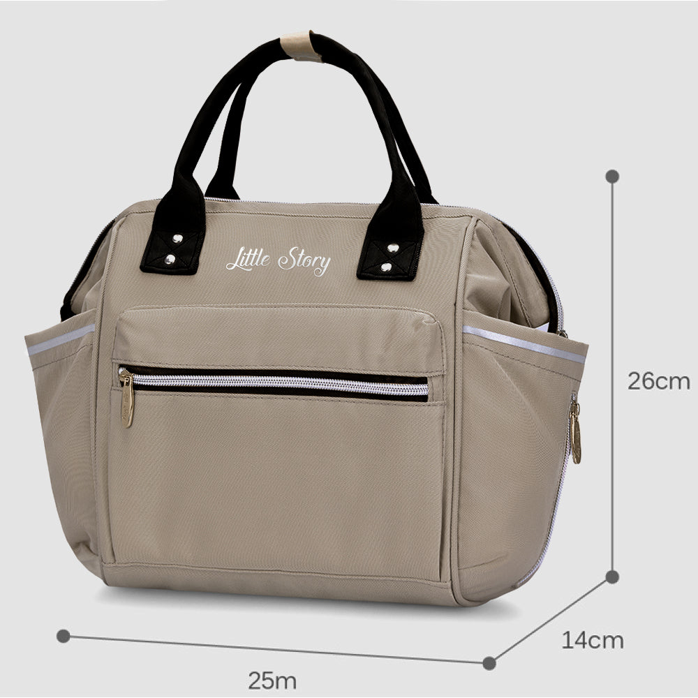 LITTLE STORY Ace Diaper Bag - Beige
