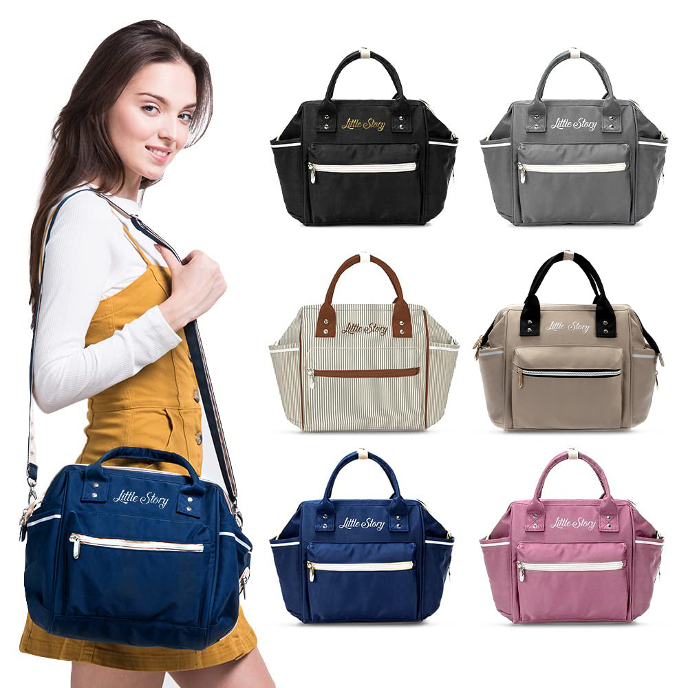 LITTLE STORY Ace Diaper Bag - Beige