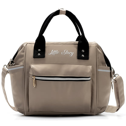 LITTLE STORY Ace Diaper Bag - Beige