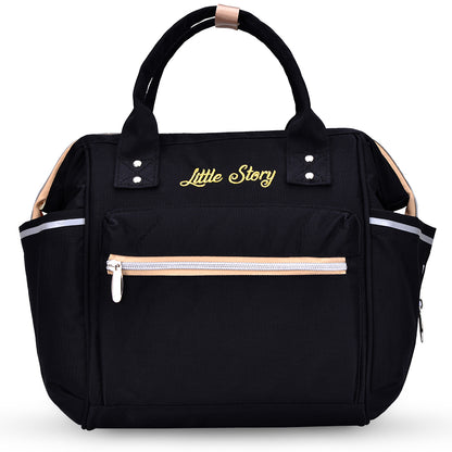 LITTLE STORY Ace Diaper Bag - Black