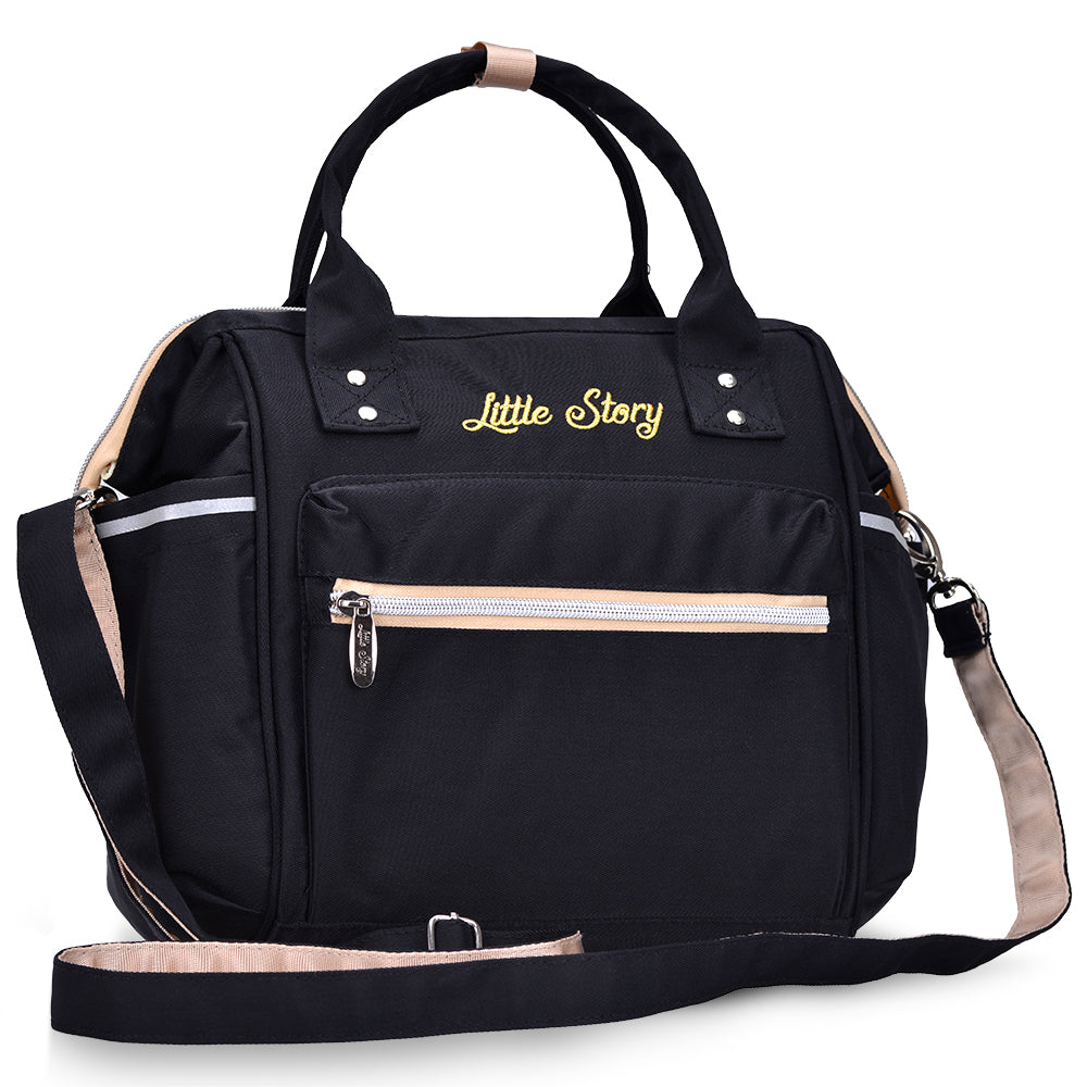 LITTLE STORY Ace Diaper Bag - Black
