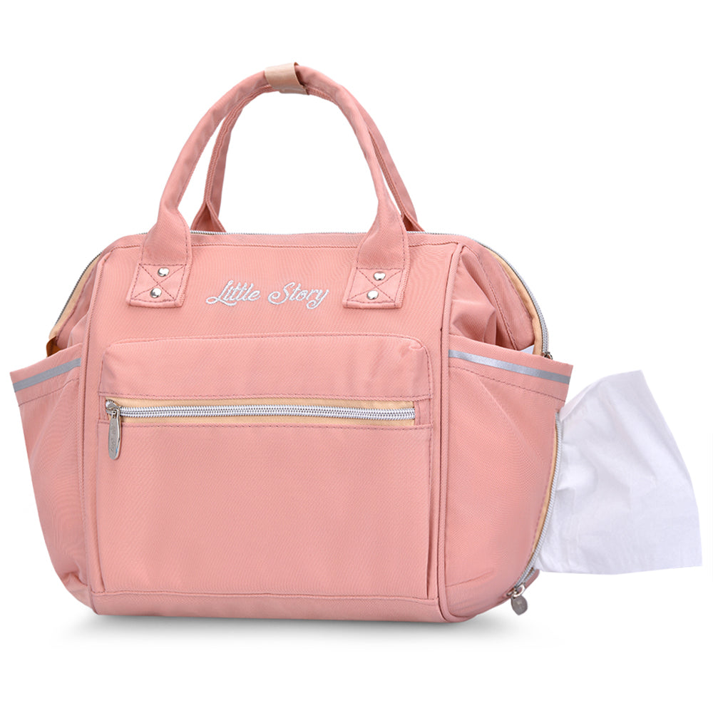 LITTLE STORY Ace Diaper Bag - Pink