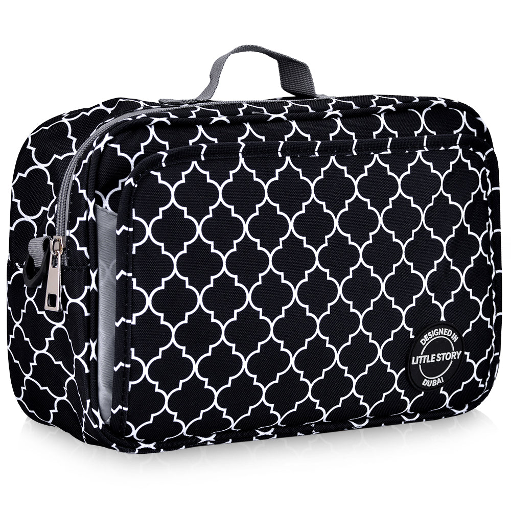 LITTLE STORY Baby Diaper Changing Clutch Kit - Black