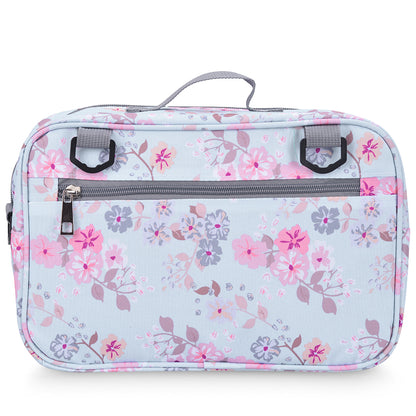 LITTLE STORY Baby Diaper Changing Clutch Kit - Floral Grey
