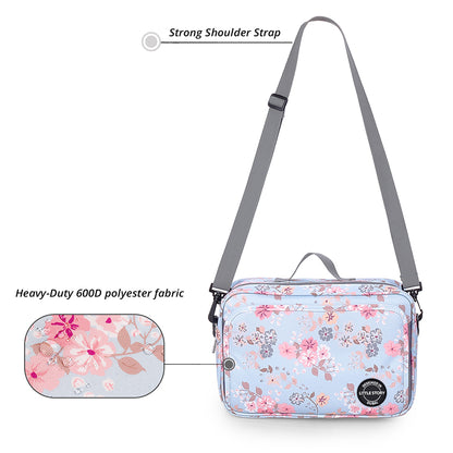 LITTLE STORY Baby Diaper Changing Clutch Kit - Floral Grey