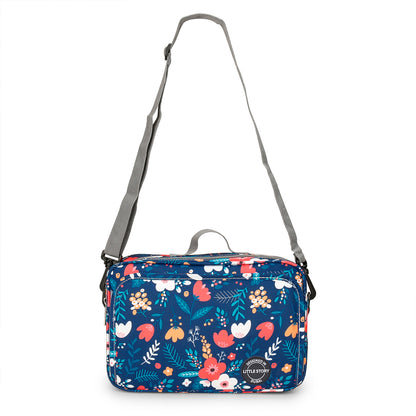 LITTLE STORY Baby Diaper Changing Clutch Kit - Floret Blue