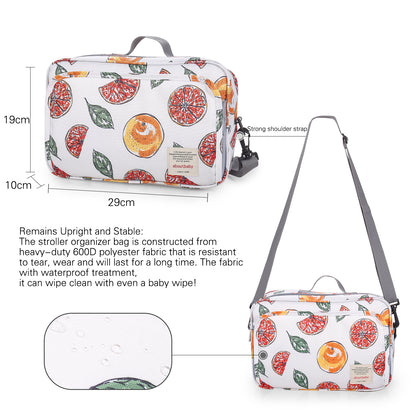 LITTLE STORY Baby Diaper Changing Clutch Kit - Fruity White