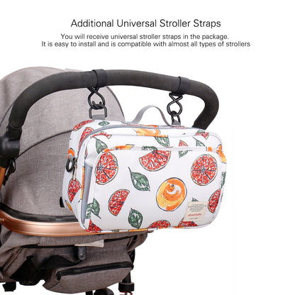 LITTLE STORY Baby Diaper Changing Clutch Kit - Fruity White
