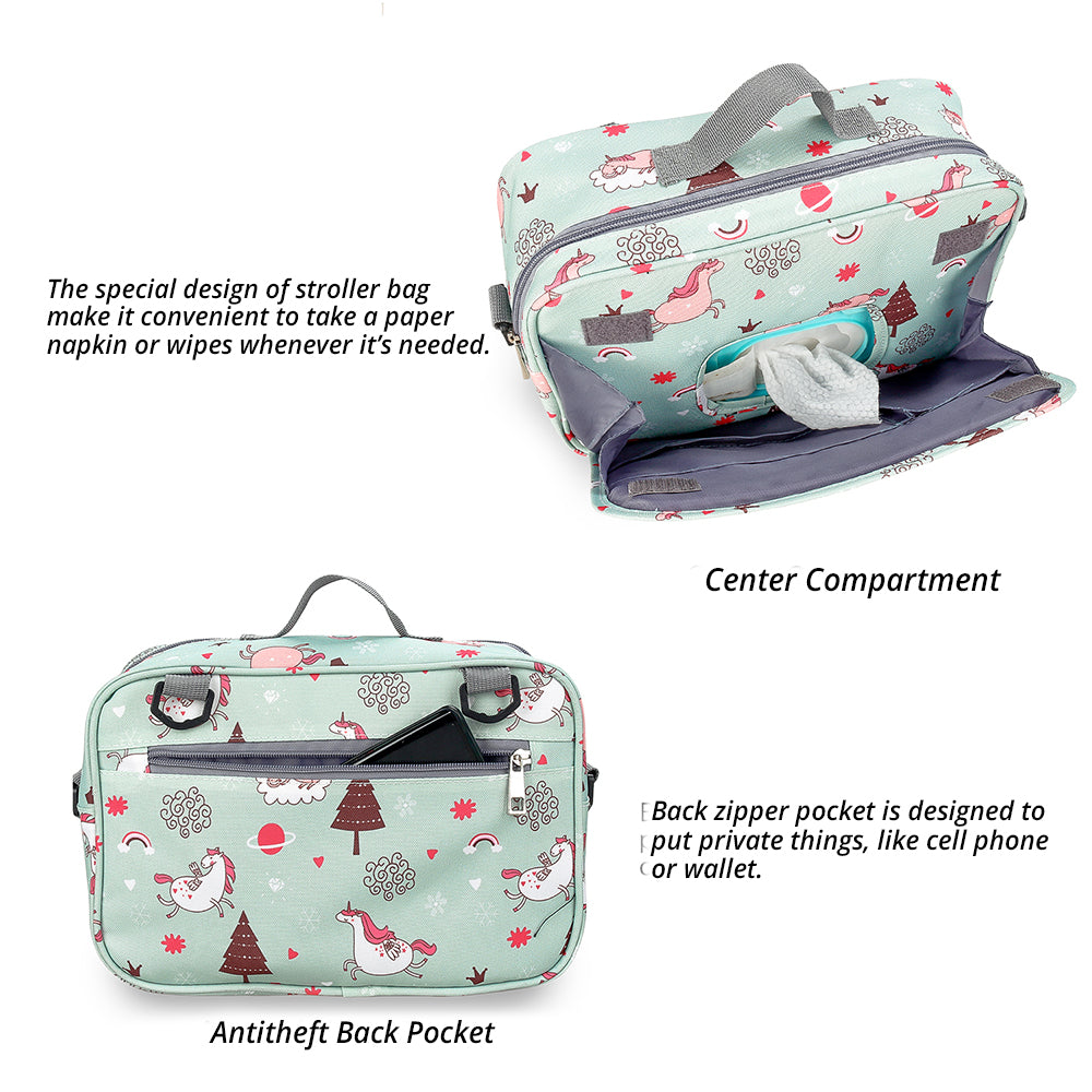 LITTLE STORY Baby Diaper Changing Clutch Kit - Green