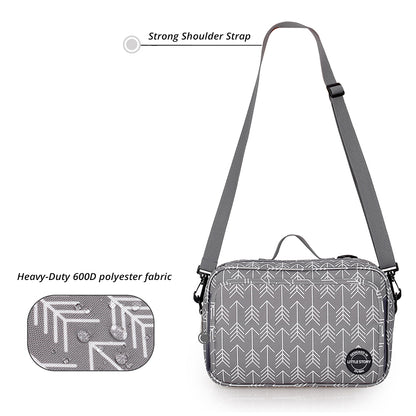 LITTLE STORY Baby Diaper Changing Clutch Kit - Melange Grey