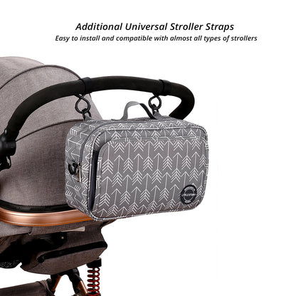 LITTLE STORY Baby Diaper Changing Clutch Kit - Melange Grey