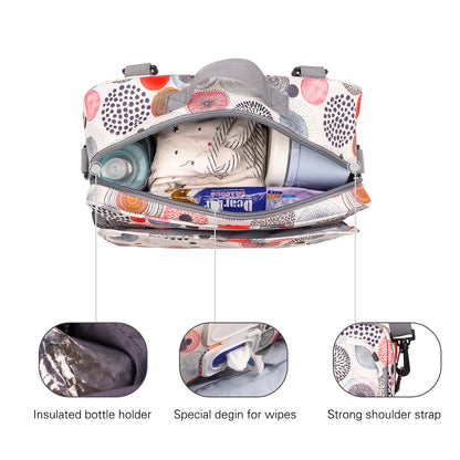 LITTLE STORY Baby Diaper Changing Clutch Kit - Multicolored