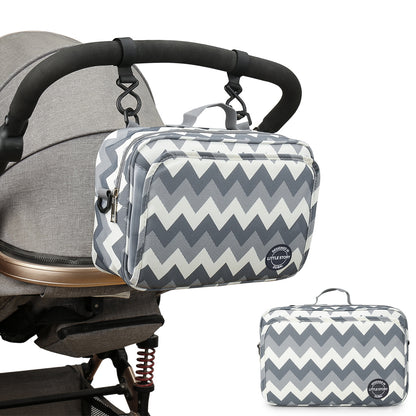 LITTLE STORY Baby Diaper Changing Clutch Kit - Wave Grey