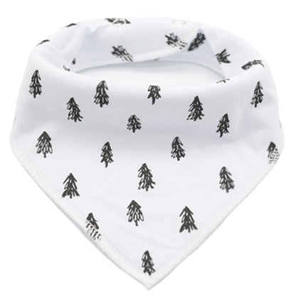 LITTLE STORY Pack Of 4 Bibs | Baby Bandana Drool Drooling And Teething Organic Cotton Nickel Free Metal Super Absorbent Shower Gift Babies 3 - 24Months Bird