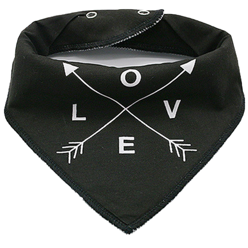 LITTLE STORY Bandana Drool Bibs Set of 4 - LOVE