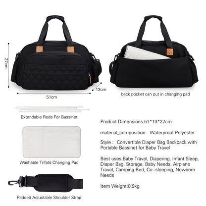 LITTLE STORY Bed in a Bag Quilted - Black