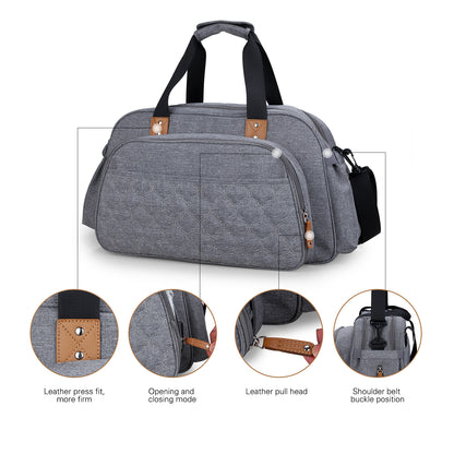 LITTLE STORY Bed in a Bag Quilted - Grey