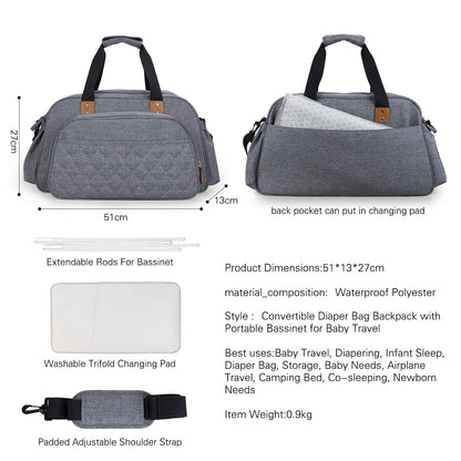 LITTLE STORY Bed in a Bag Quilted - Grey