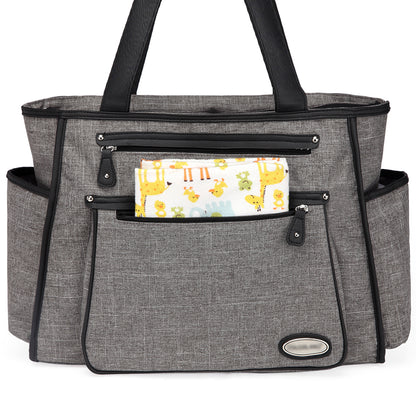 LITTLE STORY Betty Diaper Bag - Grey