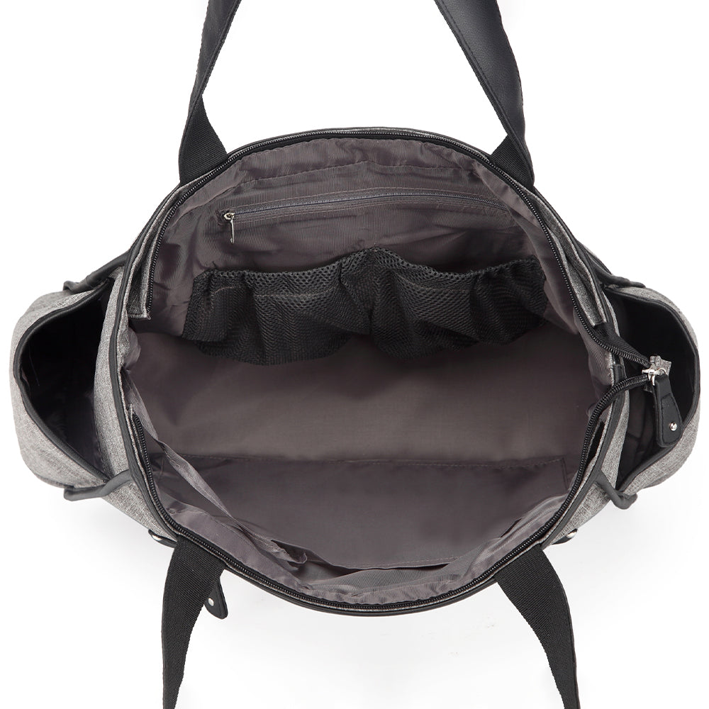 LITTLE STORY Betty Diaper Bag - Grey