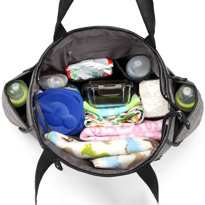 LITTLE STORY Betty Diaper Bag - Grey