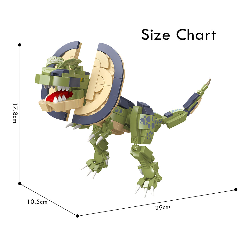 LITTLE STORY Block (Leg Godt) Toy Dinosaurs World - Double Crowned Dragon (309 Pcs)
