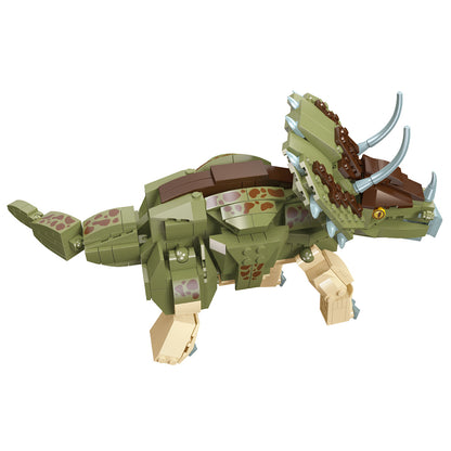 LITTLE STORY Block (Leg Godt) Toy Dinosaurs World - Triceratops (410 Pcs)
