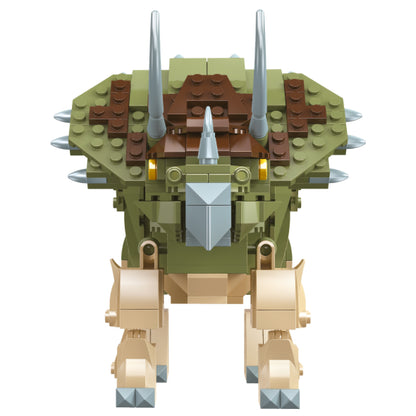 LITTLE STORY Block (Leg Godt) Toy Dinosaurs World - Triceratops (410 Pcs)