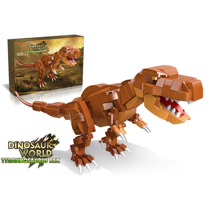 LITTLE STORY Block (Leg Godt) Toy Dinosaurs World - Tyrannosaurus Rex (350 Pcs)